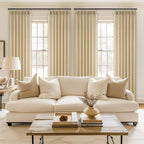 Topfinel Natural Linen Pinch Pleated Curtains 84 Inch Length 2 Panels - Image 6