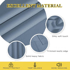 NICETOWN Stone Blue Short Blackout Curtain - Image 4