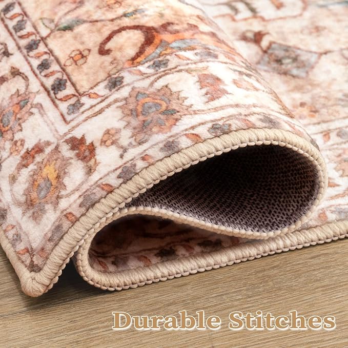 SERISSA 5x7 Washable Non Slip Boho Area Rug - Image 5