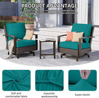 8Pcs Outdoor Cushion Covers, Elastic Patio Cushion Covers | Washable, - Image 3