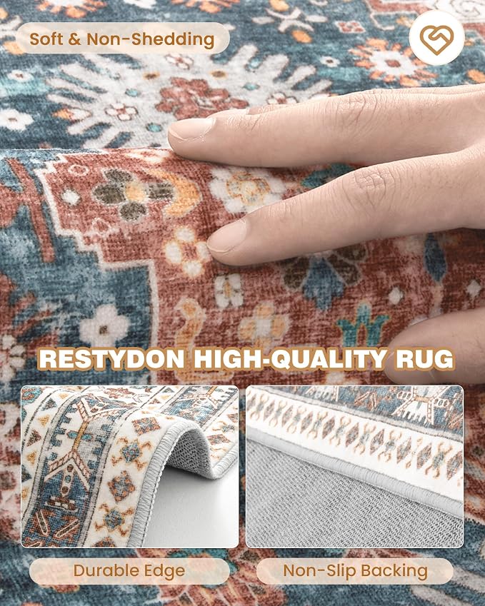 Washable Runner Rug 2.5x16, Non-Slip Long Kitchen Rugs, Soft Hallway Runner - Image 7