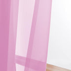 Pink Sheer Curtains 96 Inch Length, Elegant Sheer Curtains - Image 2