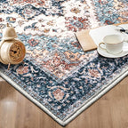 SERISSA 2x3 Washable Non Slip Floral Boho Small Area Rug - Image 7