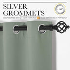 NICETOWN Sage Green Blackout Curtains 78" Long - Image 3