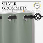 NICETOWN Window Curtain Panels, Thermal Insulated Solid Grommet Blackout - Image 3