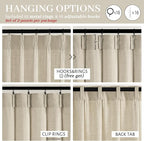 Warm Beige Pinch Pleated Linen Sheer Curtains 78 Inches Long - Image 5