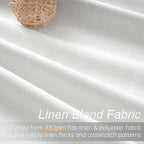 Topfinel 120 Inch Linen Blackout Curtains 2 Panels - Image 2