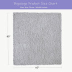 Bigacogo Chunky Knit Throw Blanket for Couch, 60x80 inches, 100% Hand Knitted with Thick Jumbo Chenille Yarn, Cozy Soft Large Rope Knot Cable Crochet Blankets for Sofa Bed Living Room, Light Grey