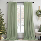 Pitalk Sage Green Curtains 102 Inches Long by Pitalk