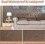 Easy-Going 100% Waterproof Couch Cover, 3 Cushion Oversized Sofa Cover | - Image 3