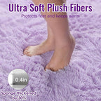 Purple Rugs for Girls Bedroom 6x9 Ft Fluffy Living Room Area Rugs, Soft Bedside - Image 5