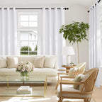 NICETOWN White Blackout 78 inch Curtains - Image 8