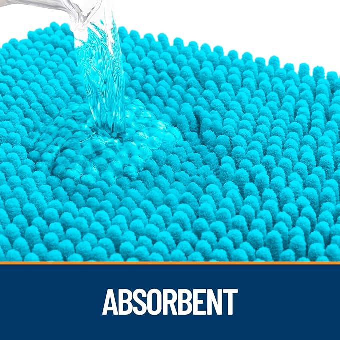 OLANLY Dog Door Mat for Muddy Paws 47x20, Super Absorbent Chenille Mud Mat | - Image 3