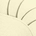 AHHFSMEI Placemats Set of 4 for Dining Table Washable Woven Vinyl Non-Slip 18x12 inches Placemat Heat-Resistant Durable Table Mats for Dining Table Easy to Clean(Ivory 4)