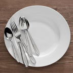 Mikasa Cocoa Blossom 65-Piece Flatware Set for 12, 18/10 Stainless Steel Silverware with Full Service and Serving Utensils, Elegant Floral Design