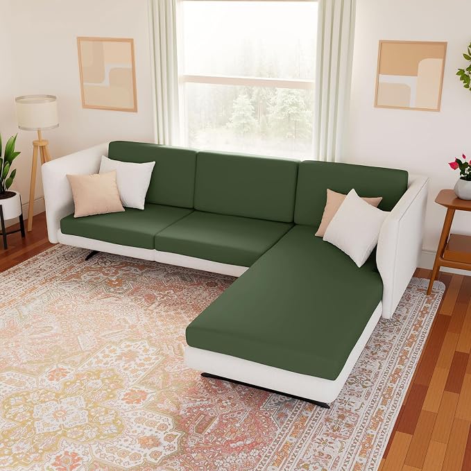 Waterproof Couch Cushion Covers, Stretch Sofa Seat Slipcovers | Stretch Fabric - Image 8
