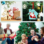 Personalized Christmas Ornaments 2025, Wood Custom Photo Text Hanging Ornament Customized Christmas Tree Decorations Gift for Family, Kids, Friends, Couples, Wedding