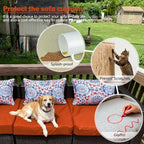 Sqodok Outdoor Cushion Covers 24x24 inch, Wicker Chair - Image 6