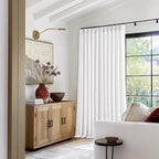 Snow White Pinch Pleat Semi Sheer Linen Curtains W70xL90 1 Panel | Light - Image 5