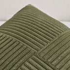 Fancy Homi 2 Packs Olive Green Samll Decorative Throw Pillow Covers 12x12 Inch - Image 4