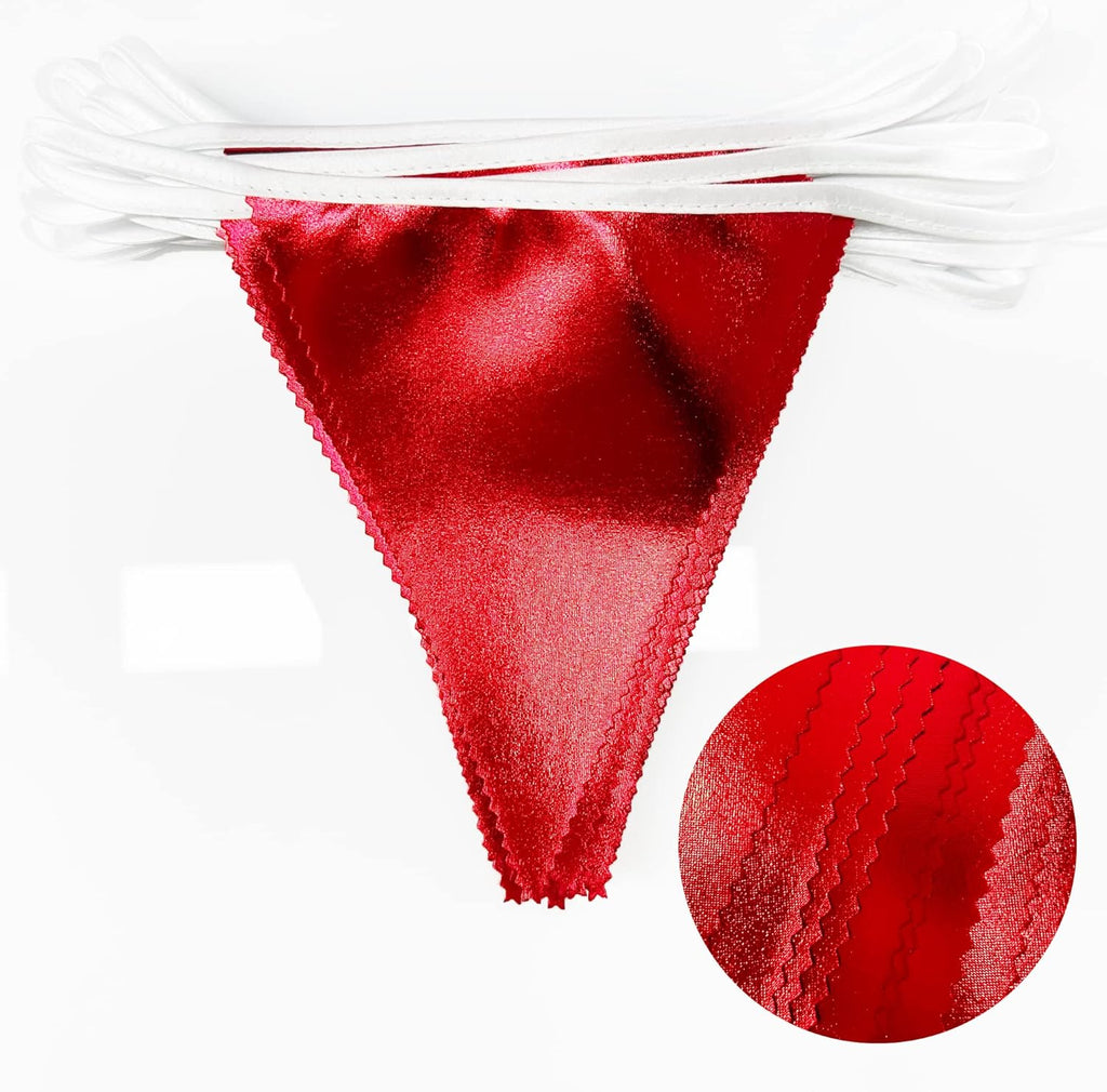 Red Party Decorations Triangle Pennant Banner Flag Dark Red Metallic Fabric Bunting Garland for Graduation Wedding Bridal Shower Birthday Anniversary Holiday Valentines Retirement Party Supplies
