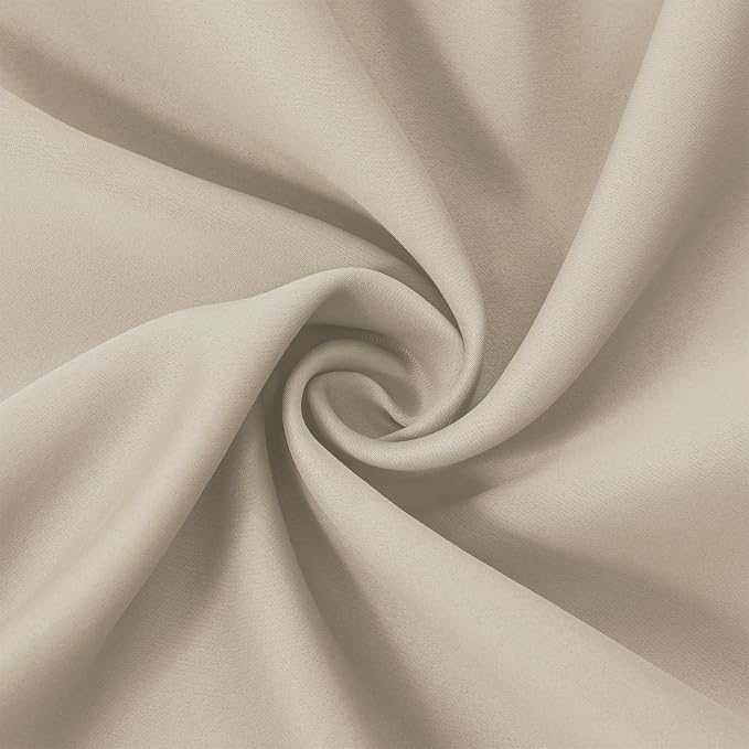 Light Beige Thermal Blackout Curtains/38 x 63 Inch/Set of 2 Panels Room - Image 5