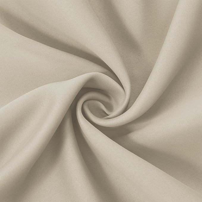 Light Beige Thermal Blackout Curtains/52 x 54 Inch/Set of 2 Panels Room - Image 5