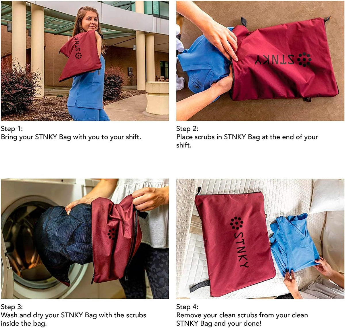 Bag Pro - Laundry Bag - Wash Bag for Health Workers, Sports, Fitness & Travel