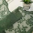 YJ YANJUN Vintage Lace Curtains 45 Inch Length-Victorian Floral Pattern Dark - Image 5