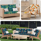 8Pcs Stretch Patio Cushion Covers, Outdoor Couch & Sofa Replacements Slipcovers - Image 7