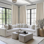 Topfinel Floor to Ceiling Curtains Drapery 108 Inches Long Black Out - Image 2