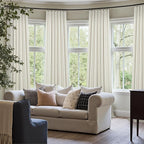 Neutral Blackout Curtains 132 Inches Long Elegant Villa Cottage Cabin 12 Foot - Image 2