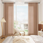 Peach Linen Curtains 84 inches Long - Image 6