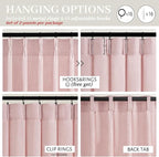 Cute Baby Pink Memory Trained Pinch Pleated Curtains 84 Inch Length 2 Panels Set - Image 7