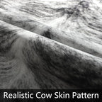 Western Faux Cowhide Rug, Animal Cow Hide Rug, 3 x 4 Ft Black | Premium Sturdy - Image 5
