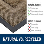 OLANLY Half Circle Front Door Mat Outside 35x23 All-Season Rubber Doormat | - Image 5
