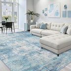 RELEANY Washable 5'x7' Abstract Area Rug - Image 9