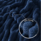 Exclusivo Mezcla Striped Twin Size Fleece Blanket - Image 5