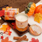 Set of 6 Fall Scented Candles 9 oz Aromatherapy Non Toxic Soy Wax Birthday Candles for Halloween Christmas Easter, Birthday Gifts for Women Men Back to School Gifts for Students, 6 Warmful Scents