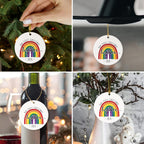 Our First Christmas Together LGBT Ornament, Gift for Couple LGBT, Couple LGBT Keepsake Decor Xmas Tree, Pride LGBT Ornament Christmas 2024, Rainbow Gift