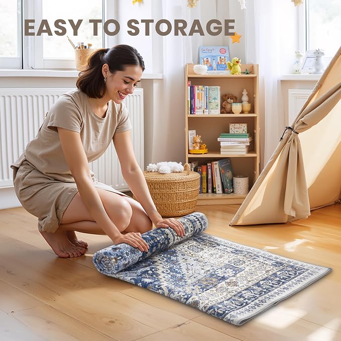 2x12 Runner Rug Non Slip, Washable Hallway Runner Rug, Laundry Room, Soft - Image 9