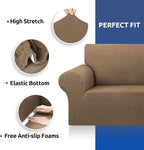 Stretch Oversized Couch Covers for Sofa Slipcover, Camel | 1-Piece Washable - Image 6