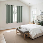 MIULEE Blackout Curtains for Bedroom 2 Panels 40 x 54 Inch Long Light Green | - Image 6