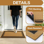 OLANLY Front Door Mat, Low Profile Doormat, Stain and Fade Resistant, - Image 6