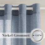 H.VERSAILTEX Linen Curtains Flax Linen Blended Curtain Panels - Image 2