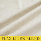 NICETOWN Natural Linen Curtains 45" Long - Image 8