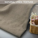 Extra Long Curtains 2 Panels Set Dark Taupe Linen Curtains 108 inches Long - Image 7