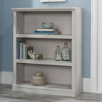 Sauder 3 Tier Book Shelf Wooden Bookcase Multipurpose Bookshelf for Home Office, Living Room, in Glacier Oak