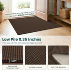 KOZYFLY Cotton Runners Rugs for Hallway 2x10, Washable Runner Rug, Woven Non - Image 4
