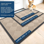 OLANLY Front Door Mat Outside Entrance, Waterproof Heavy-Duty Doormat | 29.5x17 - Image 3